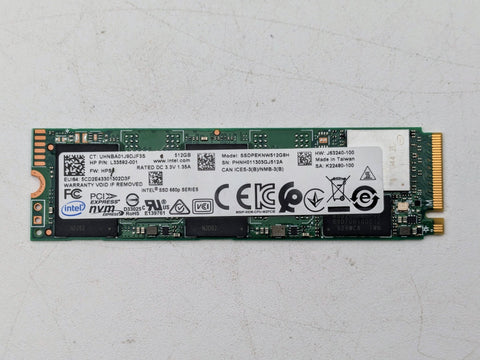 Toshiba 512GB Nvme SSD Solid State Drive THNSN5512GPUK