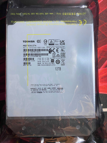 Toshiba MG07SCA12TA 3.5-inch 12TB SAS 7200 RPM Internal HDD 4Kn *READ*