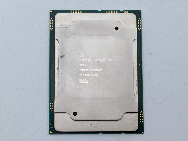 (1) Intel XEON GOLD 5220 SRFBJ 18-core 2.20GHZ 24.75MB 125W CPU processor 5220