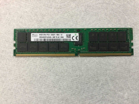 64GB PC4-23400 2933Mhz ECC 2Rx4 RDIMM Hynix Part # HMAA8GR7AJR4N-WM