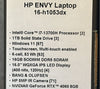 NEW HP Envy 16-H1013 Core™ i7-13700H 1TB SSD 16GB 16