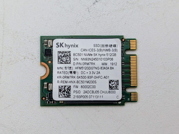 SK Hynix NVMe 512GB SSD RM7RK HFM512GDGTNG-83A0A - Fast Free Shipping