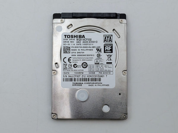 TOSHIBA 320GB SATA 7200rpm 2.5