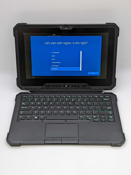 DELL LATITUDE 7212 RUGGED EXTREME i5-7300U 16GB 256GB SSD W10P GPS Keyboard