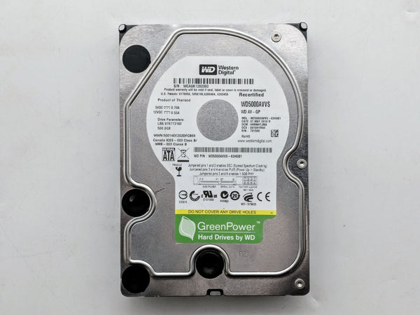 Western Digital AV 500GB 8MB Cache SATA2 3.5