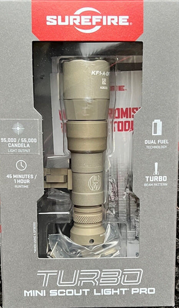 SureFire Turbo Mini Scout Light Pro WeaponLight 650 Lumens M340DFT-TN-PRO NEW!