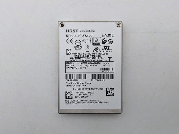 HGST Ultrastar SS300 HUSMR3216ASS205 1.6TB 12Gbps SAS 2.5