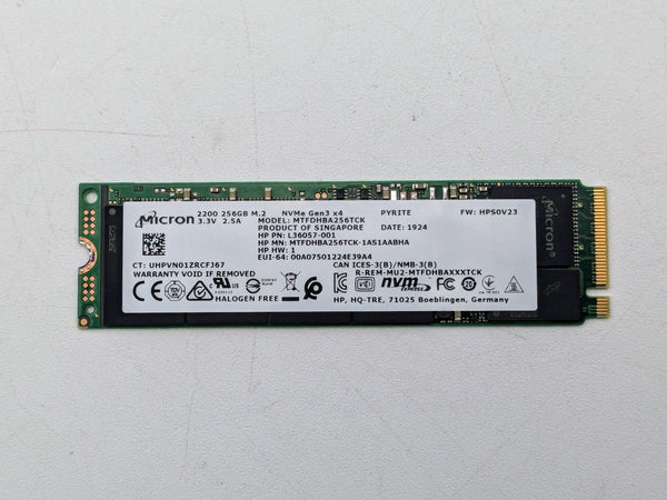 L36057-001 MTFDHBA256TCK HP SSD 256GB 15-DY1043DX (A)(CA23)