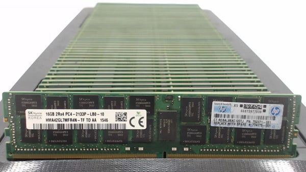 752371-081 HP 16GB (1X16GB) 2RX4 PC4-2133P-L SERVER MEMORY 726720-B21 774173-001