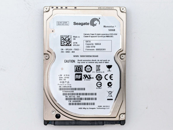 Seagate Momentus XT ST500LX003 500GB 2.5