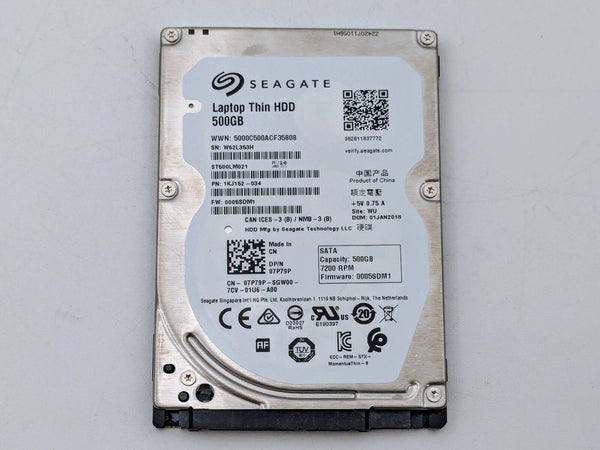 Seagate Momentus Laptop Thin 500GB 2.5