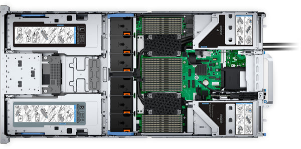 Dell PowerEdge R760xa•800GB•2400w dual hot-plug redundant power supply, d mixed