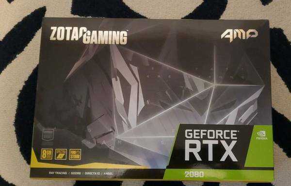 ZOTAC Gaming GeForce 2080 RTX AMP ED 8GB 256BIT GDDR6 ZT-T20800D-10P