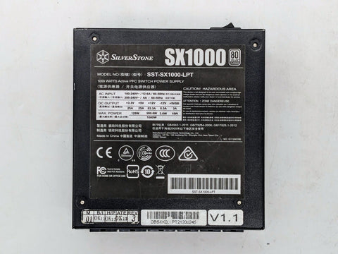 SilverStone SX1000 Platinum, 80 Plus Platinum 1000W SFX-L Power Supply