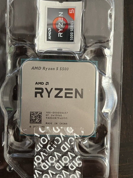 AMD Ryzen 5 5500 CPU Processor (3.6GHz, 6 Cores, Socket AM4)