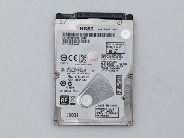 HGST 500GB SATA 2.5