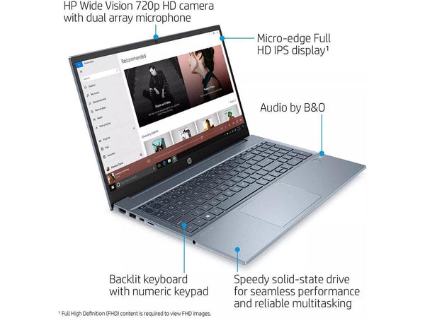 HP HP43N62UAR•512GB•15.6"•15.6"•Intel i7 ••WARRANTY