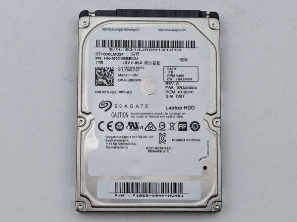 Samsung/Seagate 1TB Laptop Hard Drive HDD 2.5