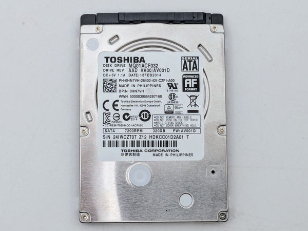 DELL 320GB 7.2K RPM 6GB/S 2.5 SATA LAPTOP HARD DRIVE 0HN7VH