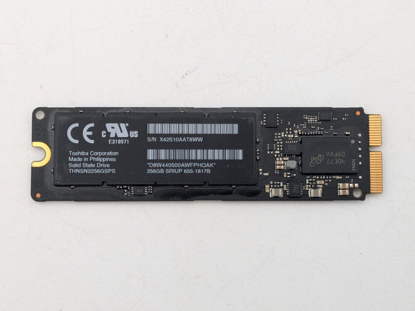 MACBOOK PRO A1398 TOSHIBA THNSN2256GSPS 256GB SSD SOLID STATE DRIVE 655-1817A