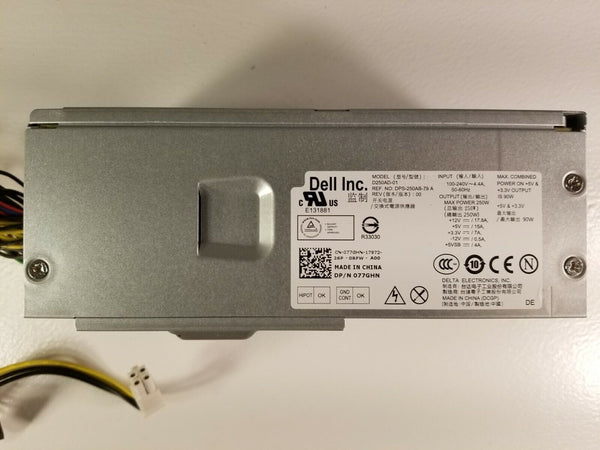 Dell Power Supplies Model 235-250W Variations 07GC81 077GHN 0NCYVN 0CVJ4W 0RM112