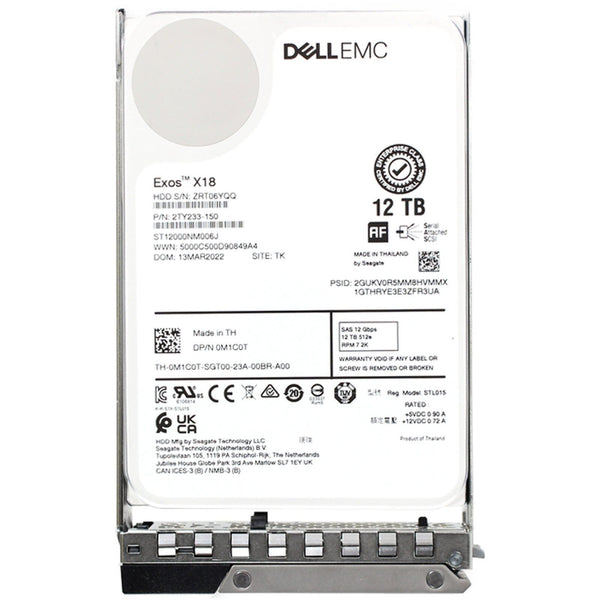 Dell 12TB 7.2K 12Gbps NL SAS 3.5 HDD 512e (ME) (M1C0T)