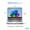 HP OmniBook X•Copilot+ PC•14•Silver•Touch•X1E-78-100•14 inches•2240 x 1400